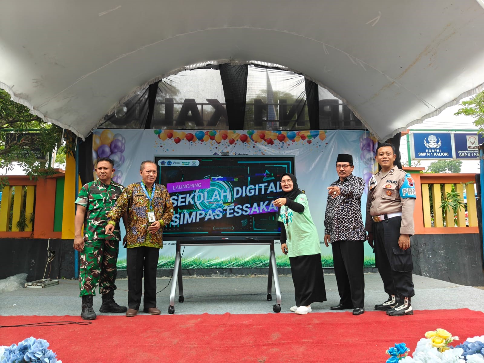 HUT SMP Negeri 1 Kaliori ke 47 dan Resmi Meluncurkan Program Digitalisasi Sekolah